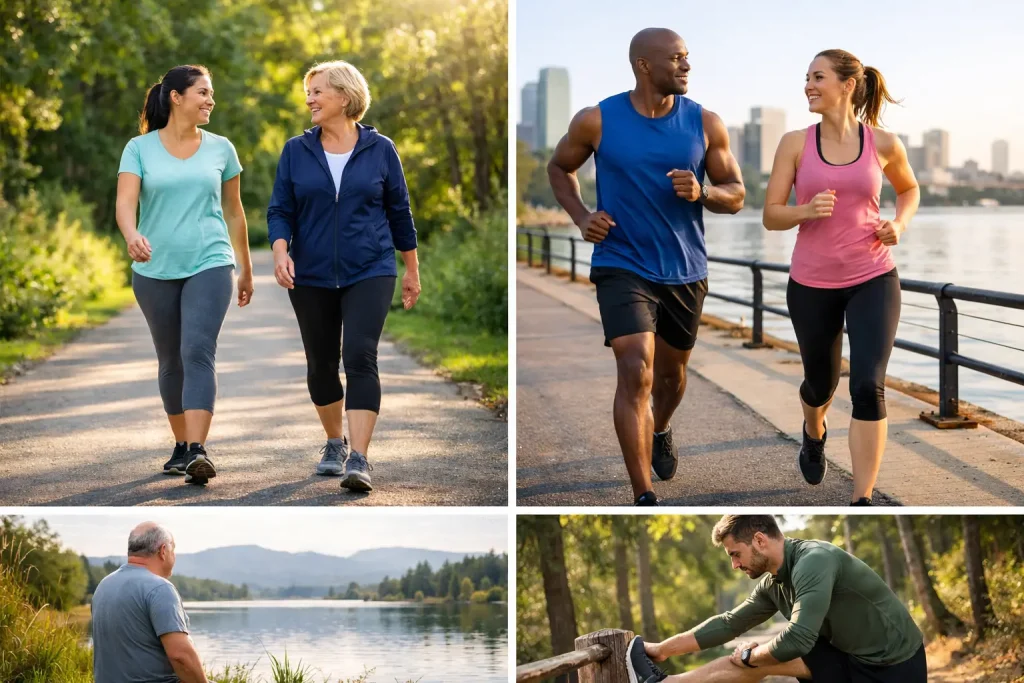 Walking Versus Jogging Fitness Benefits